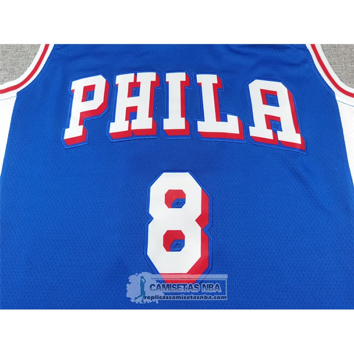 Camiseta Philadelphia 76ers Paul George NO 8 Icon 2024-25 Azul